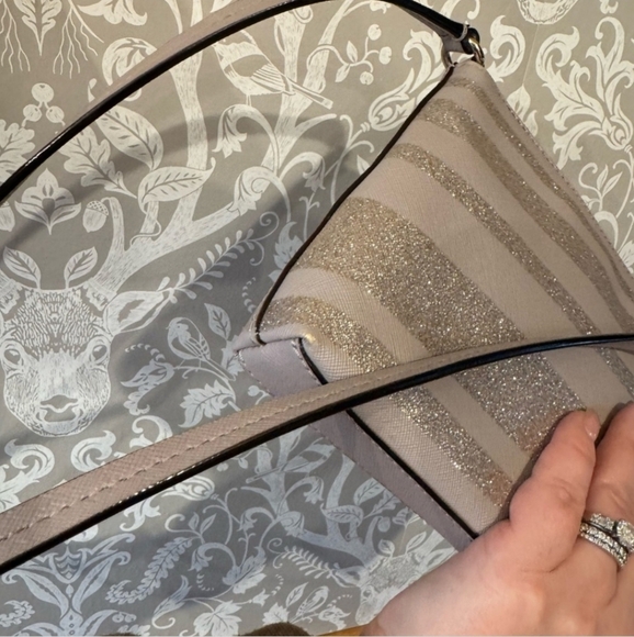 Kate Spade Haven Lane Ramey Lilac Glitter Crossbody $149 Retail EUC - Picture 12 of 14